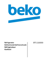 Beko BTS 116000 Manual