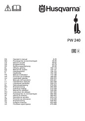 Husqvarna PW 240 Operator's Manual
