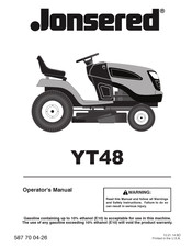 Jonsered YT48 Operator's Manual