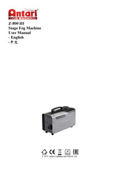 Antari Z-800 III User Manual