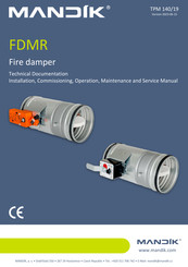 Mandik FDMR Installation, Operation, Maintenance And Service Instructions