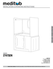 Meditub 2747SEN Installation & Operating Instructions Manual