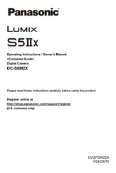 Panasonic LUMIX S5IIX Operating Instructions Manual