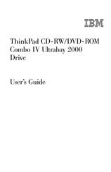 Ibm ThinkPad CD-RW/DVD-ROM Combo IV Ultrabay 2000 Drive User Manual