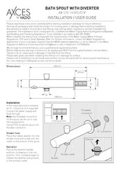 Vado AXCES AX-SIR-140/RO/DIV Installation & User Manual