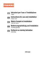 Franke FFI 622 Instructions For Use And Installation