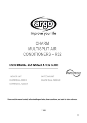 Argo CHARM DUAL 9000 UI User Manual And Installation Manual