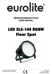 EuroLite LED SLS-144 RGBW -144 RGBW FloorSpot User Manual
