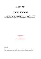 JETWAY 845GVFD User Manual