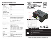 Dometic GP-ADV-LiFePO4-300 Quick Start Manual