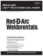 Red-D-Arc Welderentals LN25 PRO EXTREME DUAL POWER Operator's Manual