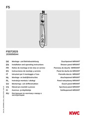 KWC MIRANIT F5ST2025 Installation And Operating Instructions Manual