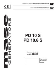 Mase Generators PD 10 S Use And Maintenance Manual