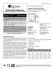 Groen DEE/4-40A Operator's Manual