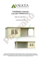 Valkea HONOLULU 2 Installation Manual