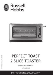 Russell Hobbs PERFECT TOAST RHT100 Series Instructions Manual