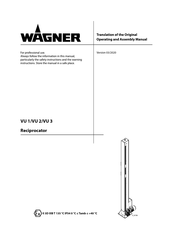 WAGNER VU 3 Translation Of The Original Operating And Assembly Manual