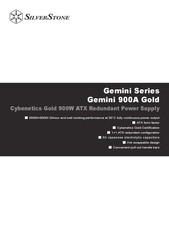 SilverStone Gemini 900A Gold Manual