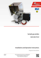 Bühler technologies GAS 222.31 Ex1 Installation And Operation Instruction Manual