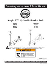 Omega Lift MagicLift 25057 Operating Instructions & Parts Manual