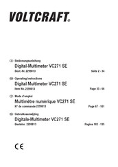 VOLTCRAFT VC271 SE Operating Instructions Manual