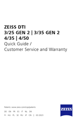 Zeiss DTI 3/35 GEN 2 Quick Manual