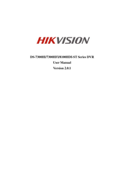 HIKVISION DS-7308HFI-ST-500GB User Manual