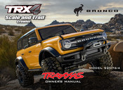 Traxxas TRX4 Scale and Trail Crawler Bronco Owner's Manual