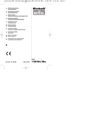 Einhell Royal RHW 1100 Niro/Niro Operating Instructions Manual