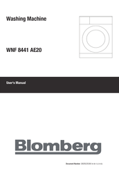 Blomberg WNF 8441 AE20 User Manual