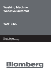 Blomberg WAF 8422 User Manual
