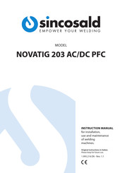 Sincosald NOVATIG 203 AC/DC PFC Instruction Manual