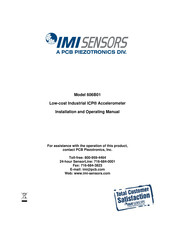 PCB Piezotronics IMI SENSORS 606B01 Installation And Operating Manual