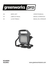 GreenWorks Pro WL80B00 Operator's Manual