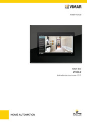 Vimar By-me Eikon Evo 21553.2 Installer Manual
