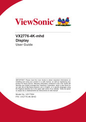 ViewSonic VX2776-4K-mhd User Manual
