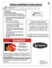 Kingsman marquis Solara MQZDV3318 Installation Instructions Manual