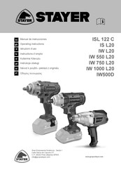 stayer ISL 122 C Operating Instructions Manual