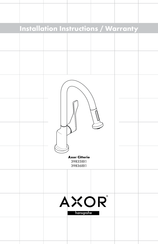 Hans Grohe Axor Citterio 39835 1 Series Installation Instructions And Warranty
