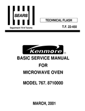 Kenmore 767.8710000 Service Manual