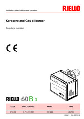 Riello 3746466 Installation, Use And Maintenance Instructions