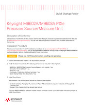 Keysight M9603A PXIe Quick Start-Up