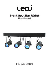 Ledj Event Spot Bar RGBW User Manual