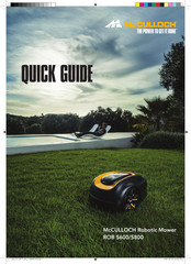 McCulloch ROB S800 Quick Manual