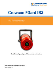 Crowcon FGard IR3 Installation, Operating And Maintenance Instruction