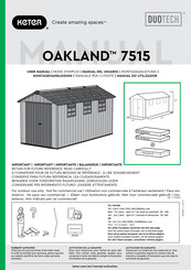 Keter DUOTECH OAKLAND 7515 User Manual