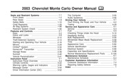 Chevrolet 2003 Monte Carlo Owner's Manual