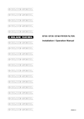 Blue Seal EF40 Installation & Operation Manual