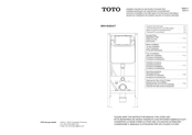 Toto WH183EAT Installation Instruction