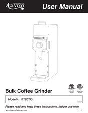 Avantco 177BCG3 User Manual